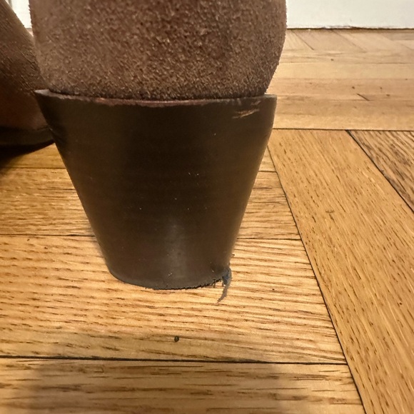 Rag and Bone Brown Suede Leather Pointed Block Heel Chelsea Ankle Boots 40 New - Picture 9 of 12